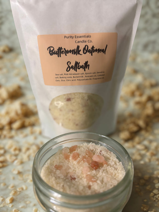 Buttermilk Oatmeal Salt Bath