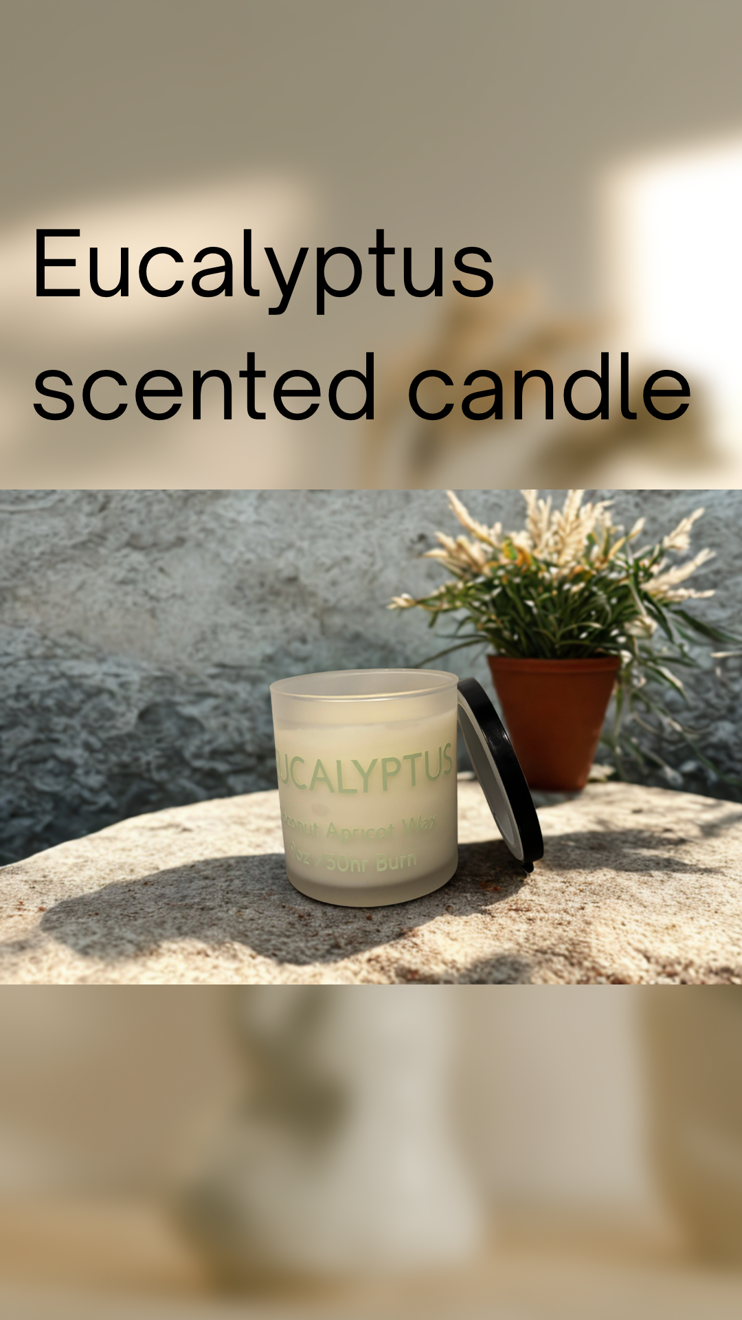 Eucalyptus scented candle