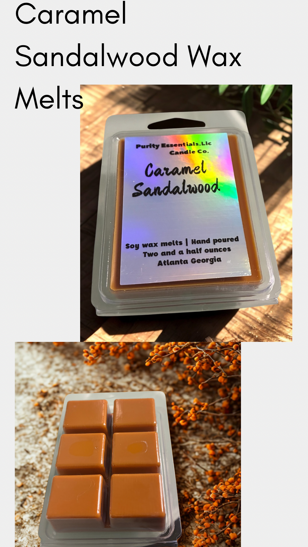 Caramel Sandalwood Wax Melt